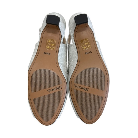 J Renee, silver sling back pump size 6 1/2 - Picture 3 of 3